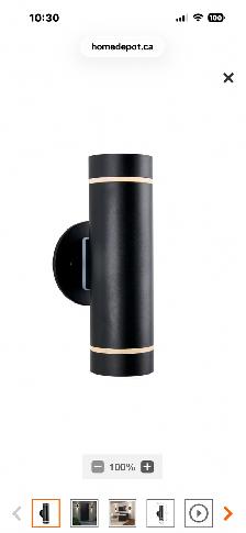 2 NEW INDOOR OUTDOOR WALL LIGHTS⭐️SOLD AT HOME DEPOT $99 EACH