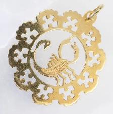 10K SCORPIO PENDANT - Photo 2