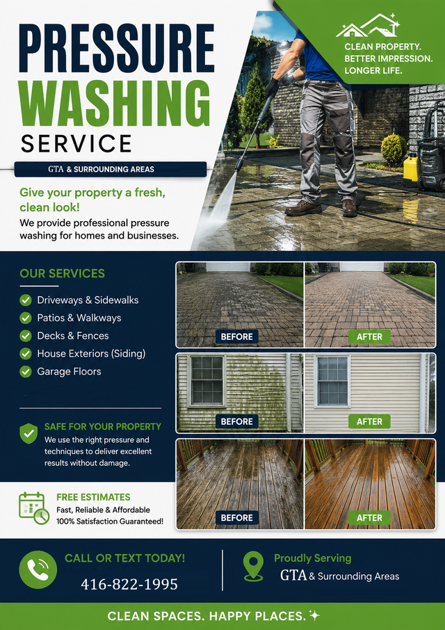 Professional Pressure Washing & Exterior Cleaning Services