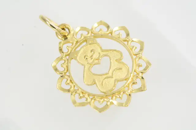 10K TEDDY BEAR PENDANT