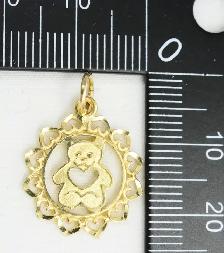 10K TEDDY BEAR PENDANT - Photo 6
