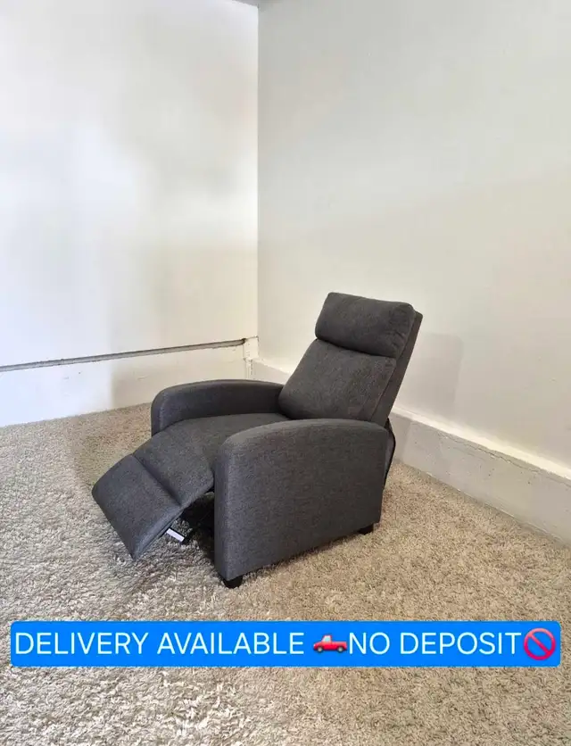 DELIVERY AVAILABLE Gray Recliner Single Sofa Chair / Single Sofa