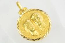10K GEMINI PENDANT