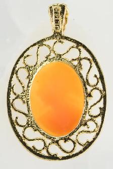 10K CAMEO PENDANT - Photo 2