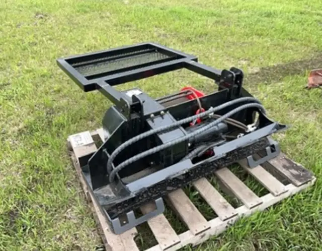 Skid steer winch attachment