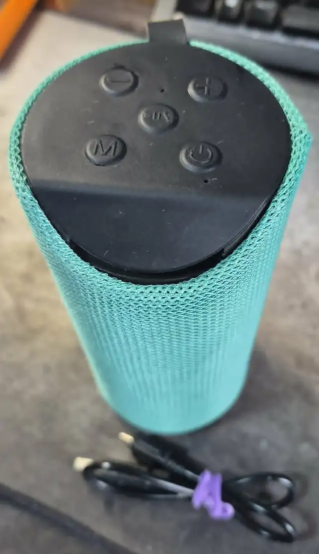 PORTABLE BLUETOOTH SPEAKER – MICROSD, USB & AUX – MINT - $15