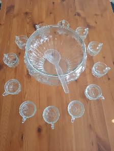 Glass Punch Bowl Set - Photo 2