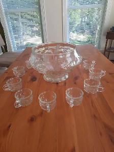 Glass Punch Bowl Set - Photo 5