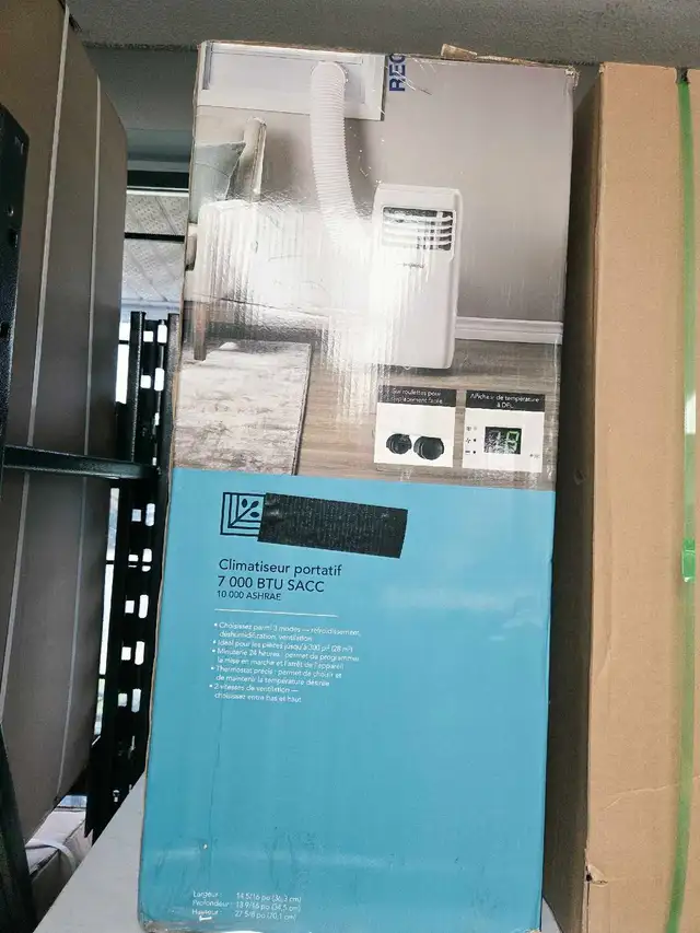 Air climatiser portatif 10 000 BTU