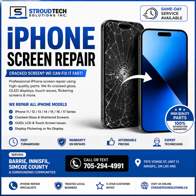 iPhone Screen Repair | Barrie & Innisfil | Same-Day Service