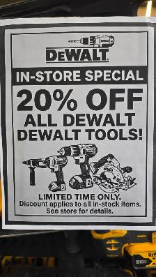 Dewalt Tools 20% OFF! (Individually Priced) - Photo 2