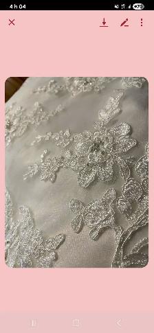 Robe de mariée blanche avec traîne de grande qualité - Photo 4
