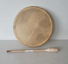 12' Steer Hide Hand Drum W/Drumstick (32075121)
