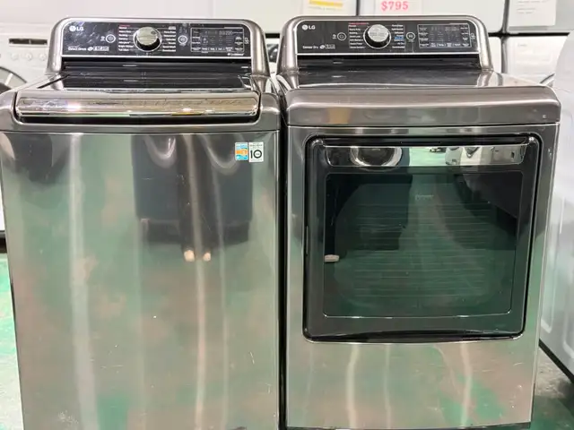 LG Top-Load Washer (W7486) and Dryer Set (D7266) Sale $795 only