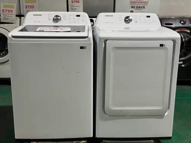 Samsung Top Load Washer W7479 and Dryer D7265 $795 only