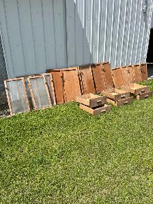 Oak cabinet doors and drawers