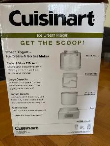 Cuisinart Ice Cream Maker (New Like) - Photo 2