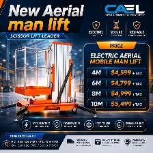 Finance! New Cael Electric Aerial Mobile Man Lift Scissor Lift