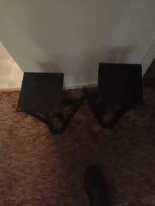 Supports pour haut-parleurs Atlantis hauteur 15 pouces. - Photo 2