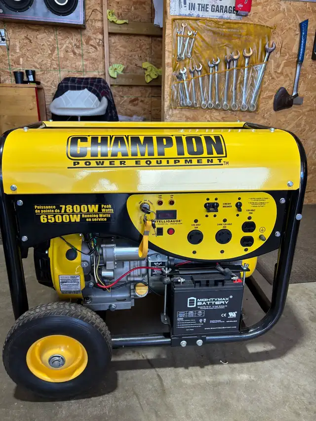 Champion 7800w and 6500 w running