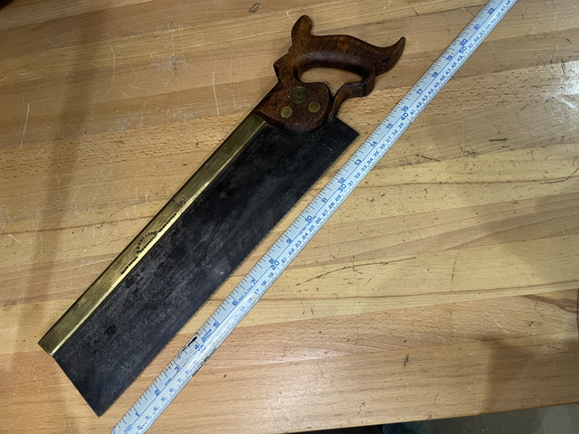 G. P. Preston, Lynx Trade Mark, 14' brass back tenon saw