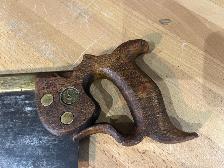 G. P. Preston, Lynx Trade Mark, 14' brass back tenon saw - Photo 7
