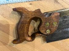 G. P. Preston, Lynx Trade Mark, 14' brass back tenon saw - Photo 8