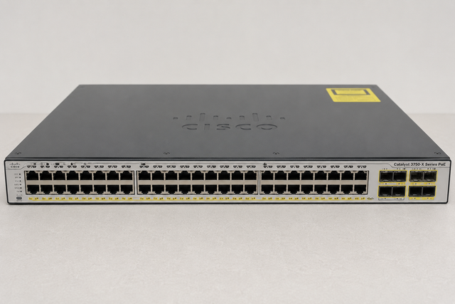 Cisco WS-C3750X-48PF-L 48-Port Gigabit PoE  Managed Switch