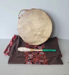 12' Moose Hide Hand Drum With Drumstick & Bag (31643925)