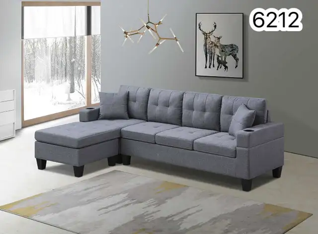 condo Size sectional  sofa  couch  reversible sectional