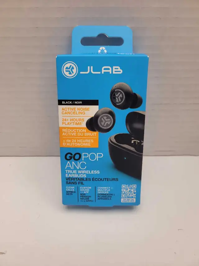 JLAB Go Pop ANC Bluetooth Wireless Earbuds NEW