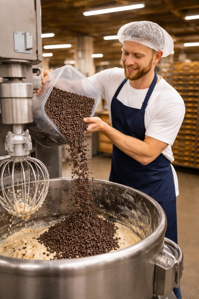 Bakery workers: Dough Dumper