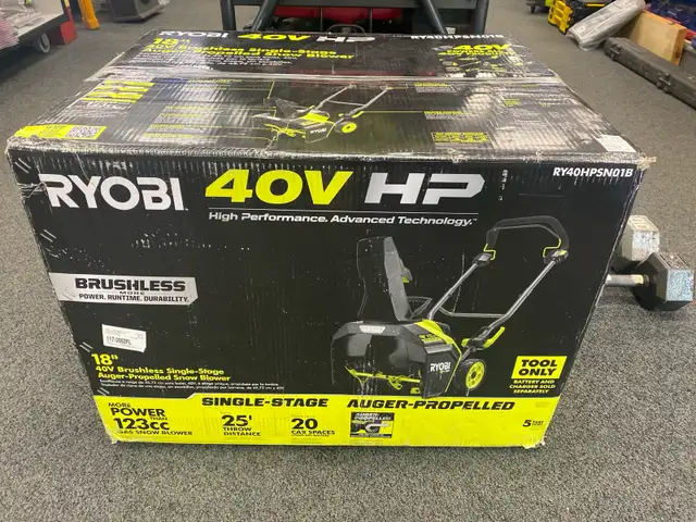 Ryobi 40V 18" Blower @ Cashopolis!!