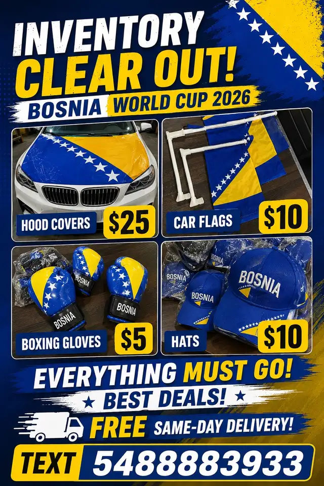 BOSNIA WORLD CUP 2026 FAN GEAR