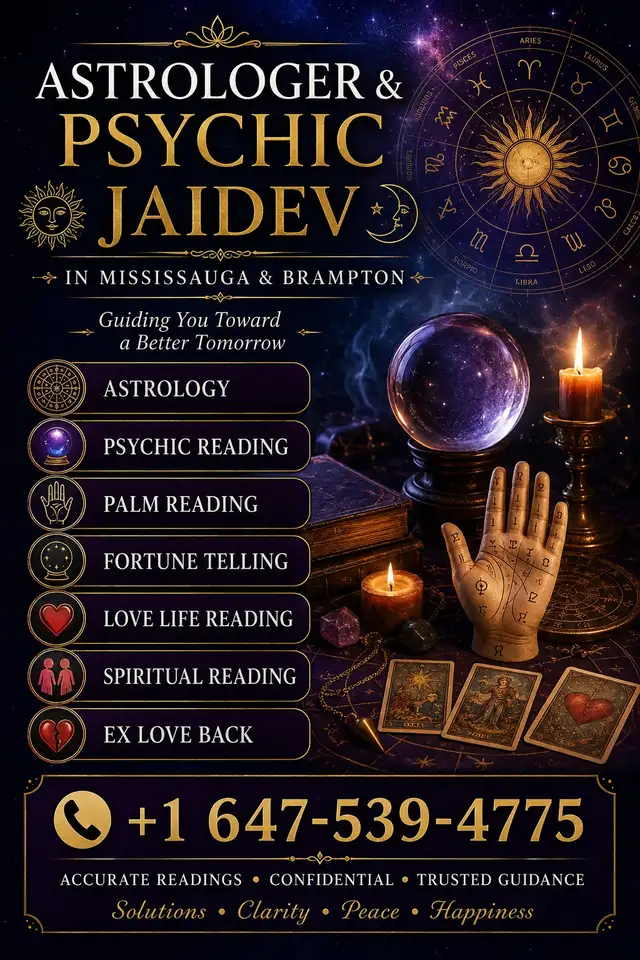 Astrologer and Psychic Jaidev in Brampton Call 647-539-4775