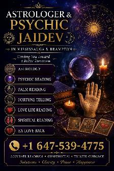 Astrologer and Psychic Jaidev in Brampton Call 647-539-4775