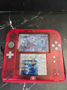 NINTENDO 2DS CLEAR RED W/CASE - Photo 3