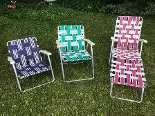 Webbed Lawn chairs - various