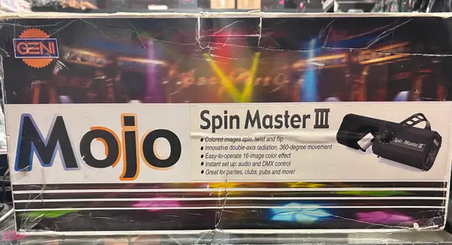 Like New Geni MJS3 Mojo Spinmaster III Barrel Style Light Effect