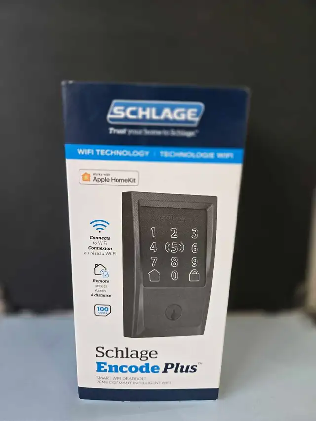 SCHLAGE ENCODE PLUS SMART WIFI DEADBOLT NEW