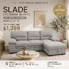 SECTIONAL COUCH SOFT OPENING SALE!