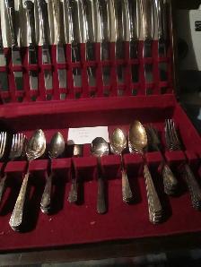 #60-99E   PARKLANE silverware set for 12 - Photo 2