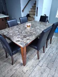 Dining table chairs