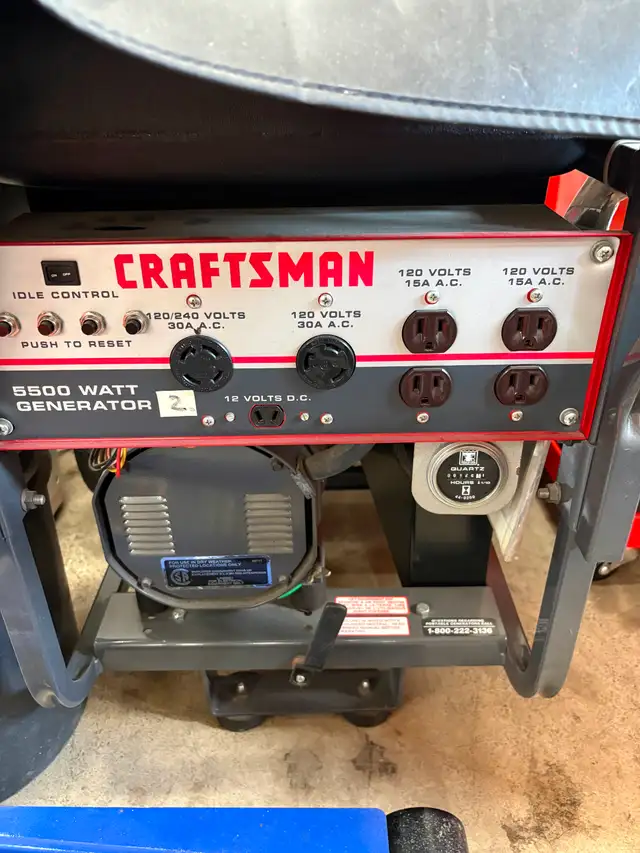 Craftsman 11 HP 5500 watt generator