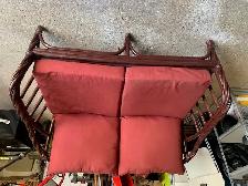 Rattan 2 Person Love Seat - Photo 5