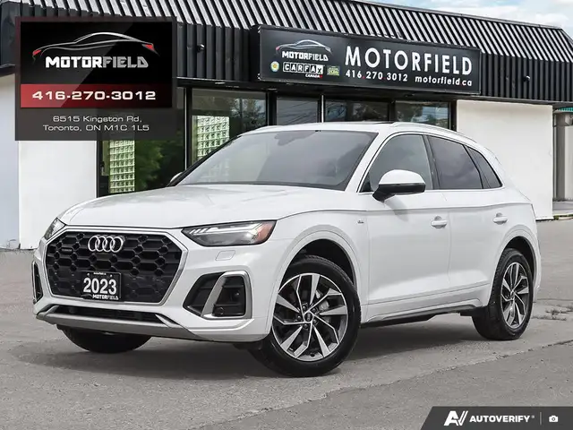 2023 Audi Q5 Technik 45 TFSI AWD S Line Accident Free, One Owne