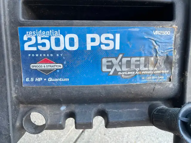 Excell 2500 PSI 6.5 HP Pressure Washer