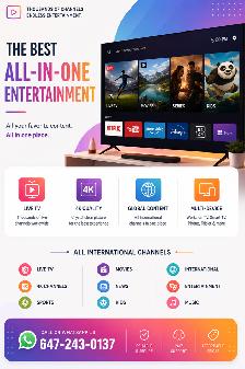 All In one tv connectivity - Extreme 4k quality