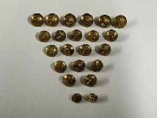 Vintage Canadian military uniform buttons and badges
