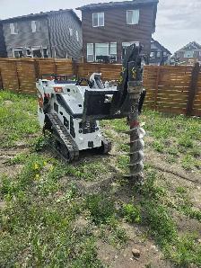 excavation and bobcat